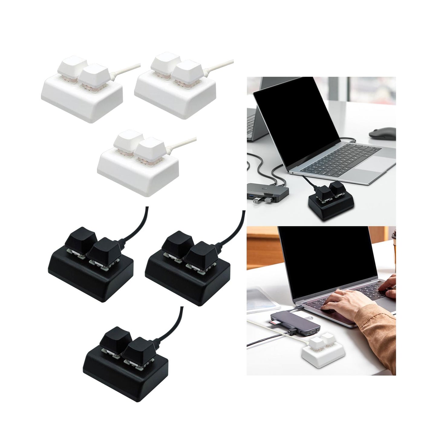 Mechanical Gaming Keyboard Backlit 2 Key for Audio Programming Gaming Switch White