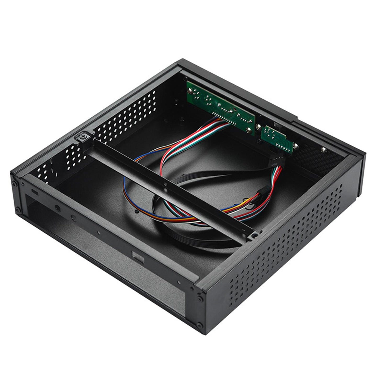 ITX Computer Case 2.0 USB Compact Size Simple Mini PC Case for Home Supplies