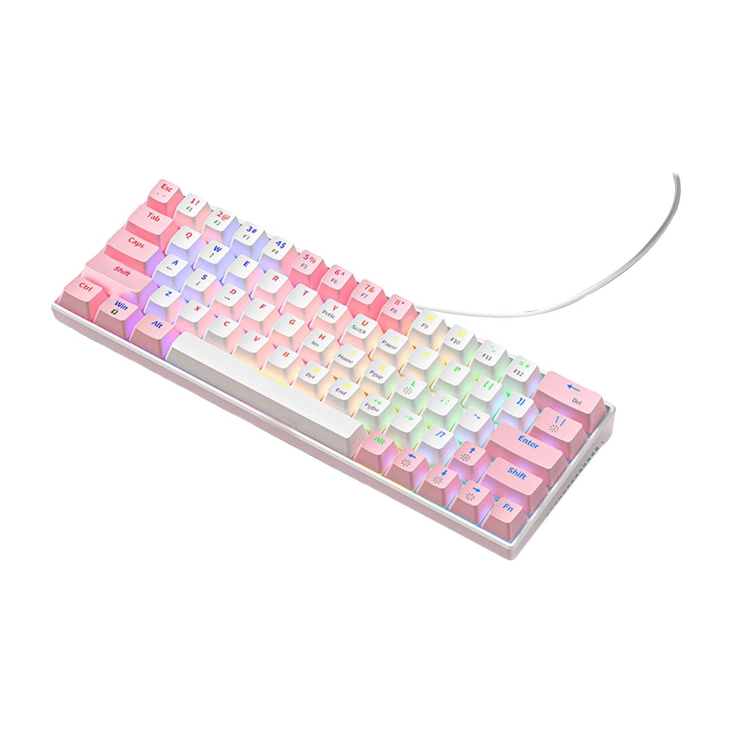 Wired Mechanical Keyboard Free Drive Hot Swap Keyboard USB Computer Keyboard Style E