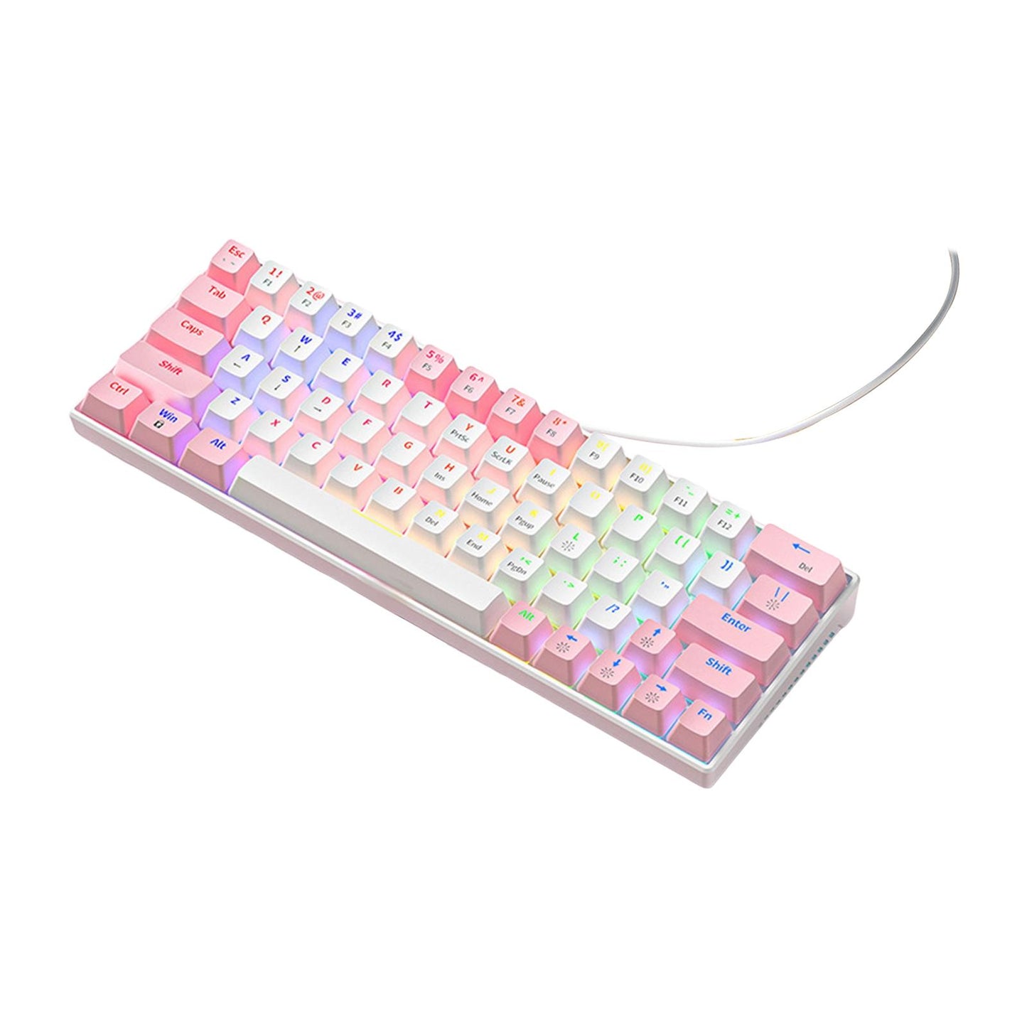 Wired Mechanical Keyboard Free Drive Hot Swap Keyboard USB Computer Keyboard Style E