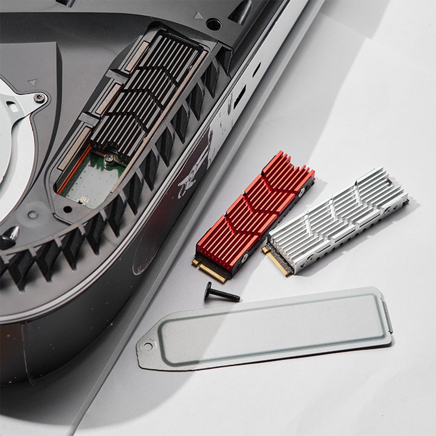 SSD Heat Sink Cover High Performance Spare Parts Premium Hard Disk Heat Sink Silver
