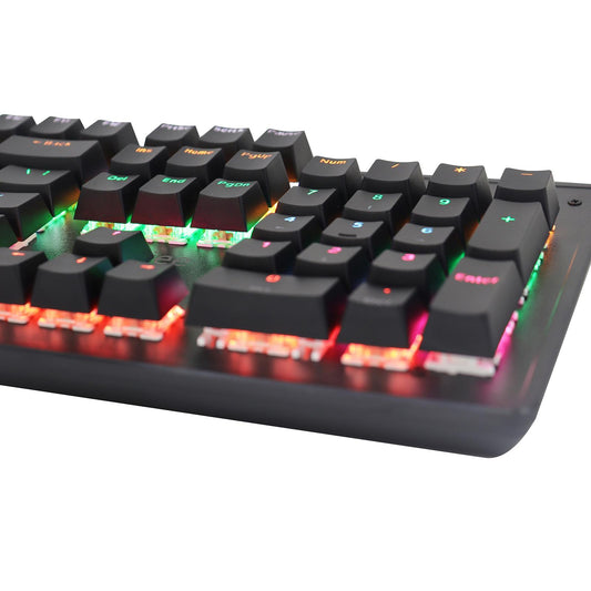 Mechanical Gaming Keyboard Accessory ABS Durable 104 Key Mechanical Keyboard