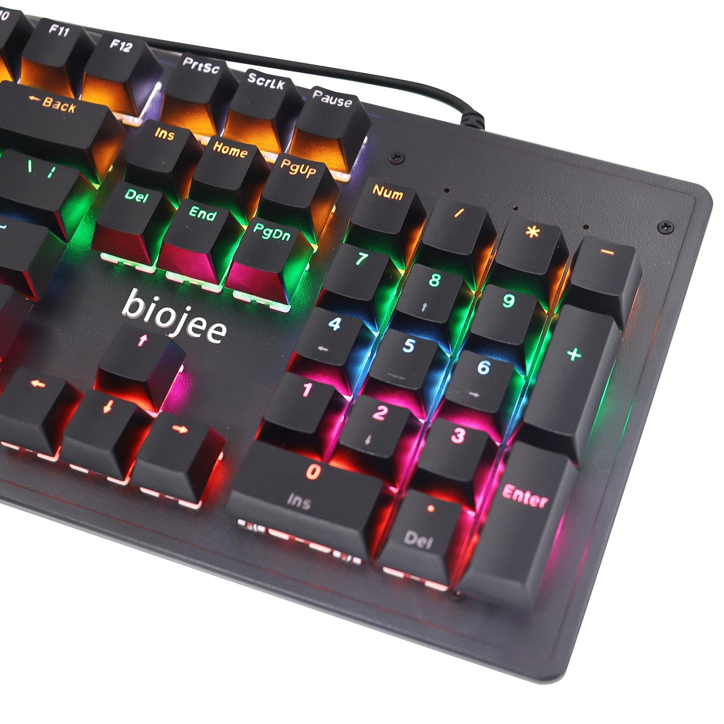 Mechanical Gaming Keyboard Accessory ABS Durable 104 Key Mechanical Keyboard