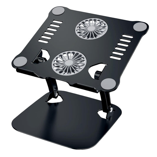 Laptop Stand with Cooling Fan USB Multi Angle Computer Stand for Notebook PC Black