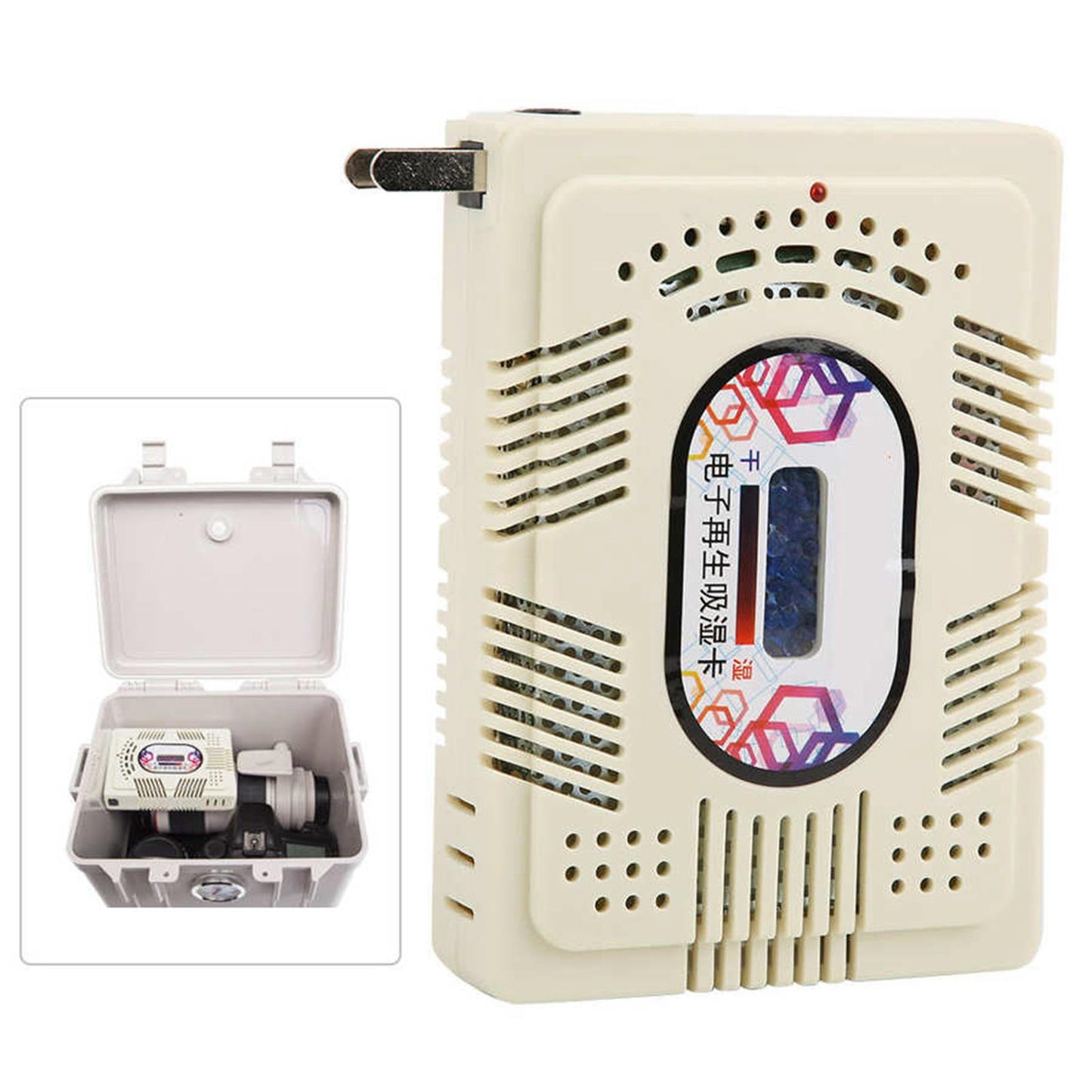 Electronic Regeneration Hygroscopic Card 16W Durable Dehumidifier US Adapter