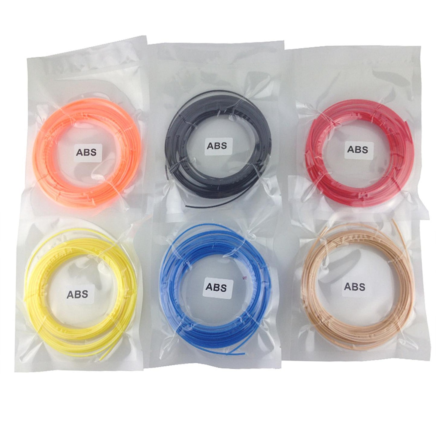 3D Printer Filament Refills for Most 3D Printer Good Shaping Diameter 1.75mm 10m 10 Colors