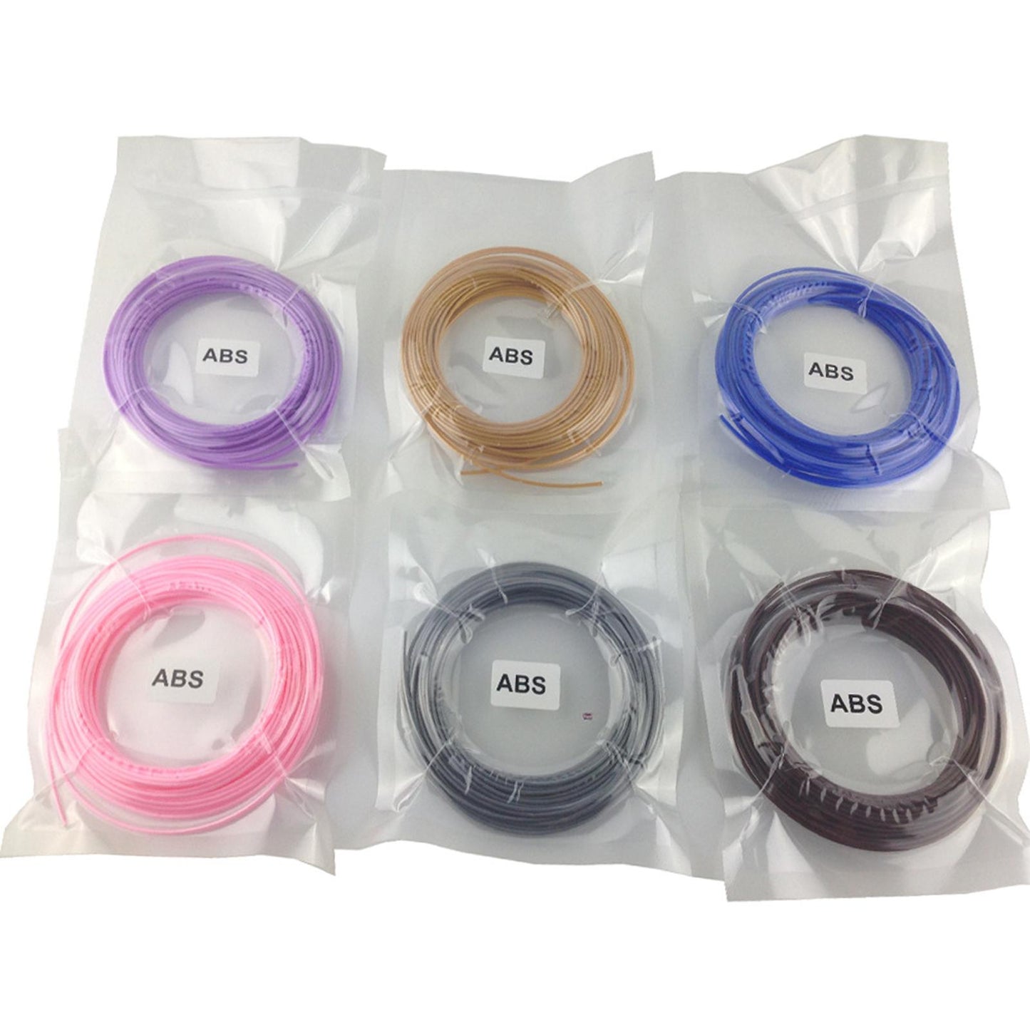 3D Printer Filament Refills for Most 3D Printer Good Shaping Diameter 1.75mm 5m 20 Colors