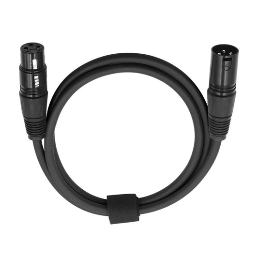 3 Pin XLR Microphone Male to Female Cable DMX512 Cable Black