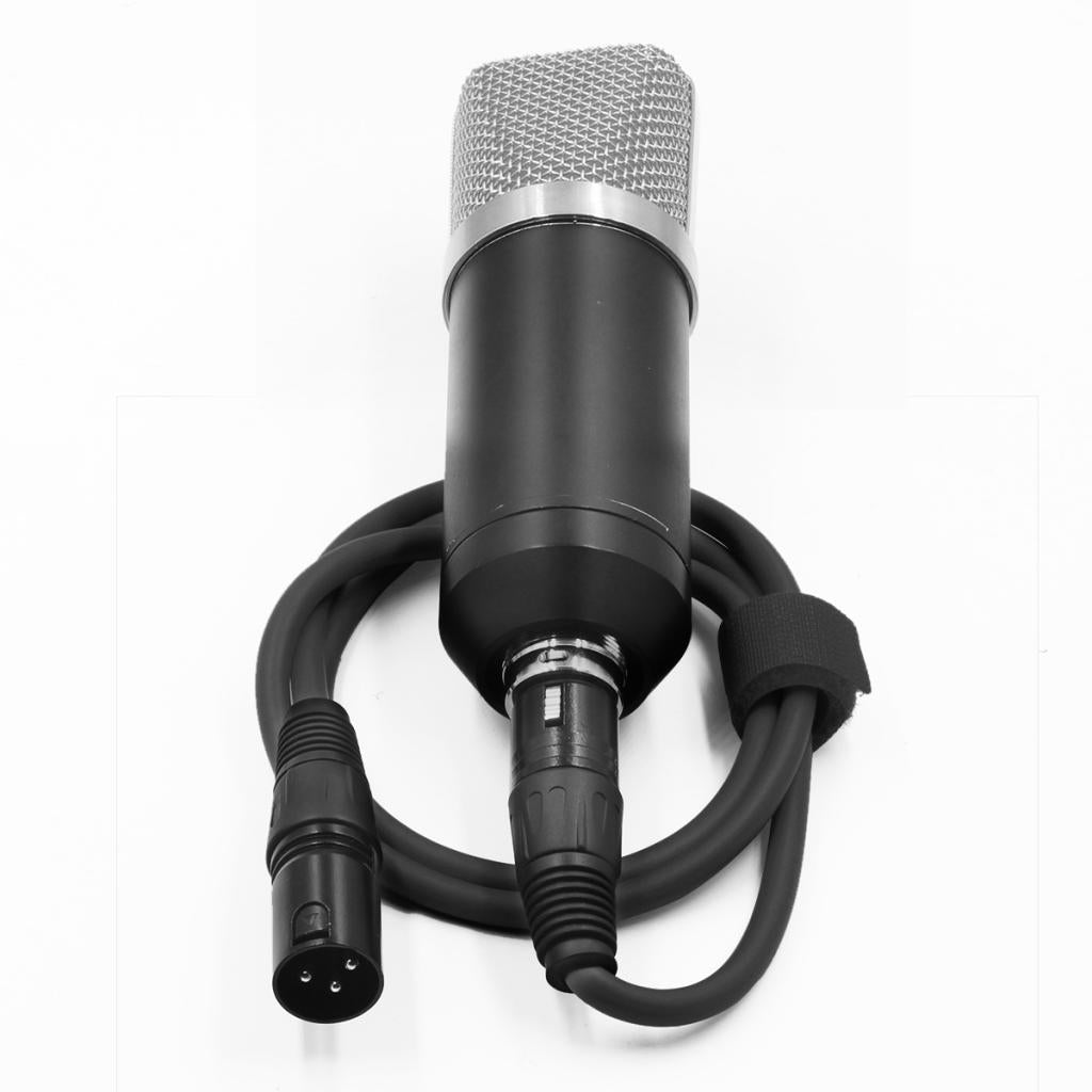 3 Pin XLR Microphone Male to Female Cable DMX512 Cable Black