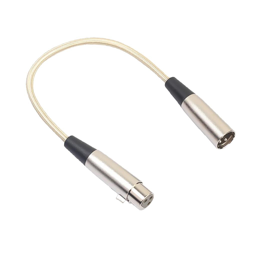 3 Pin XLR Male to Female Extension Cord Microphone Mic Audio Cable 30cm