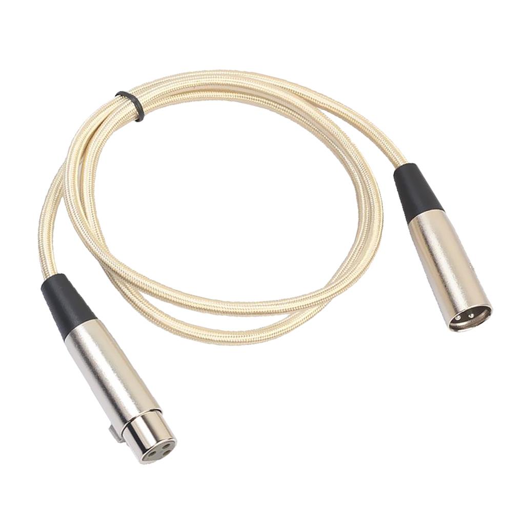 3 Pin XLR Male to Female Extension Cord Microphone Mic Audio Cable 180cm