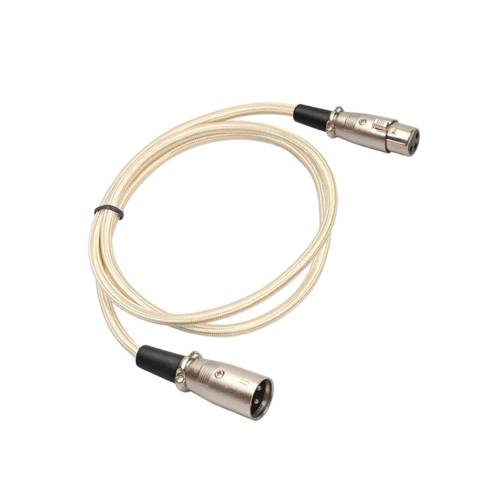1m 3 Pin XLR Male to Female Cable Balance Cable Mic Audio Extension Cord