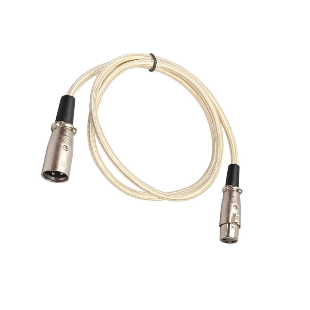 1m 3 Pin XLR Male to Female Cable Balance Cable Mic Audio Extension Cord