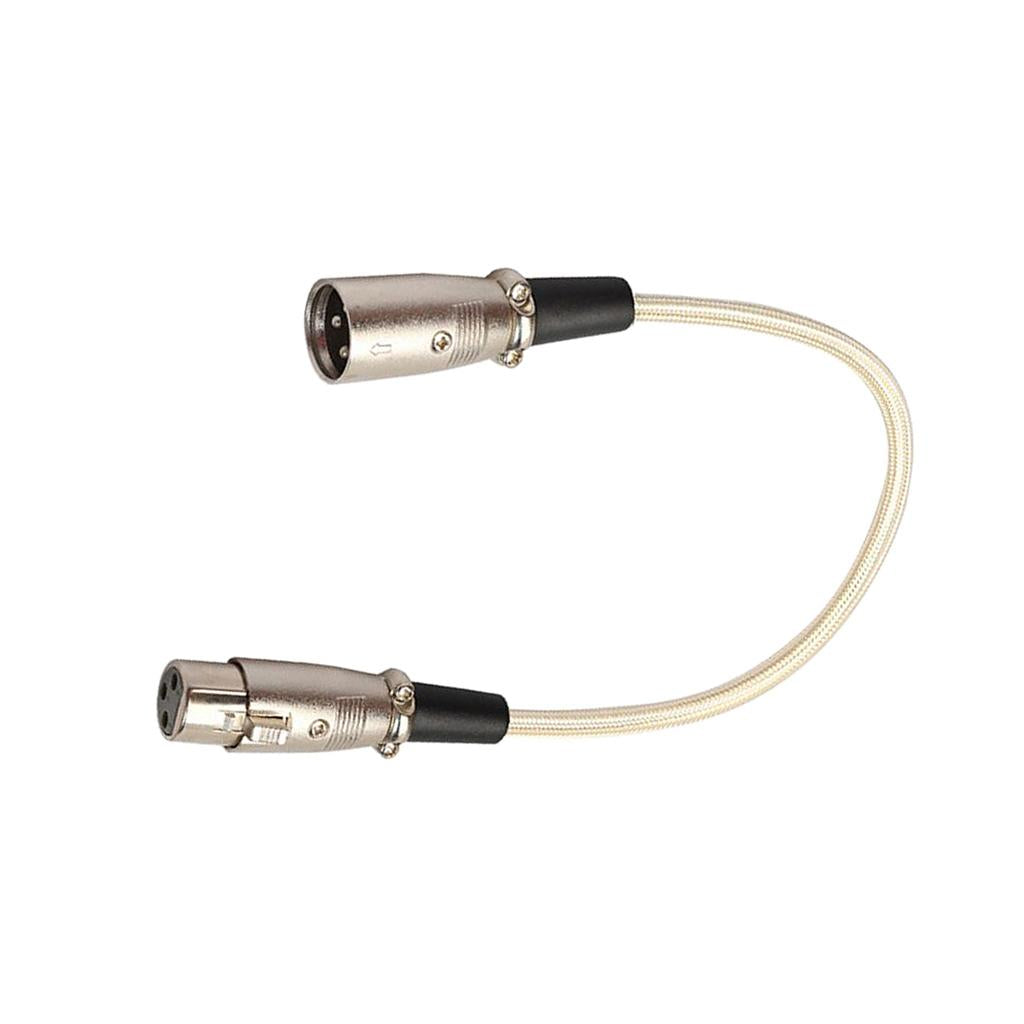 30cm Mic Audio Cable 3 Pin XLR Male to Female Extension Cord for Speaker