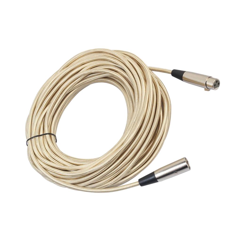 XLR Male to Female Microphone Mic Cable Wire for Guitar Amplifier 15m