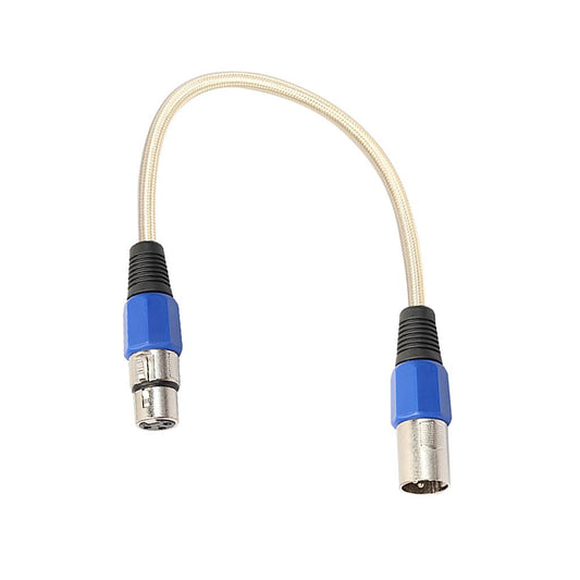 Stereo XLR Male to Female Microphone Mic Cable for Guitar Amplifier 30cm