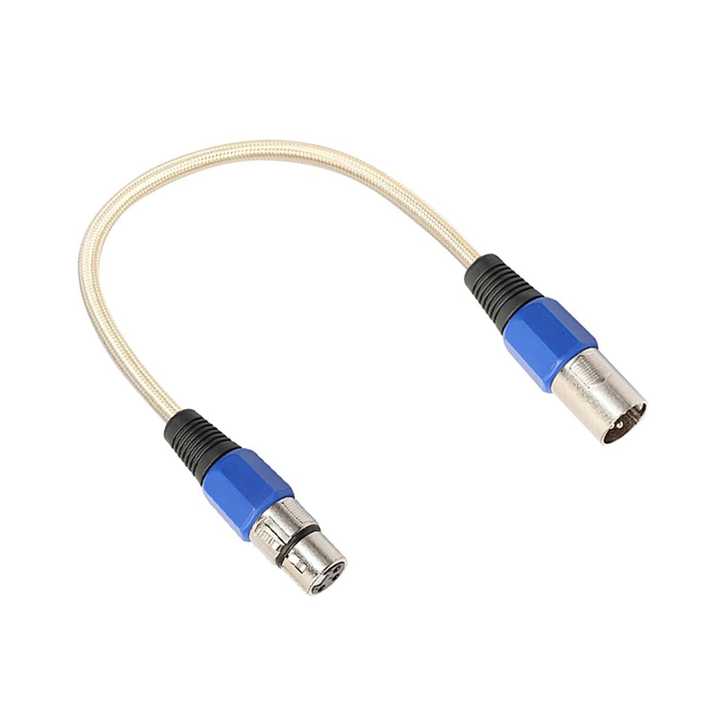 Stereo XLR Male to Female Microphone Mic Cable for Guitar Amplifier 30cm
