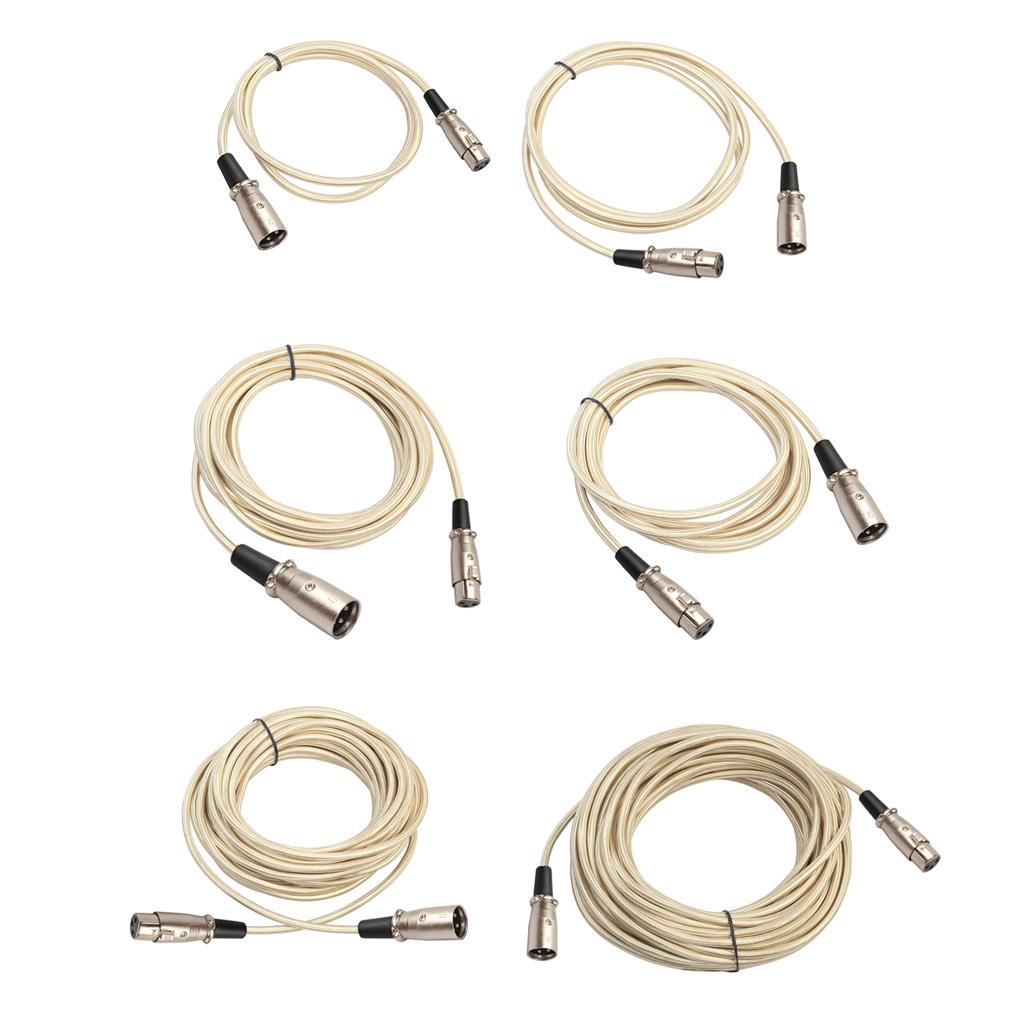 XLR Male to Female Microphone Cable Mic Audio Cord for Mixer Amplifier 20m