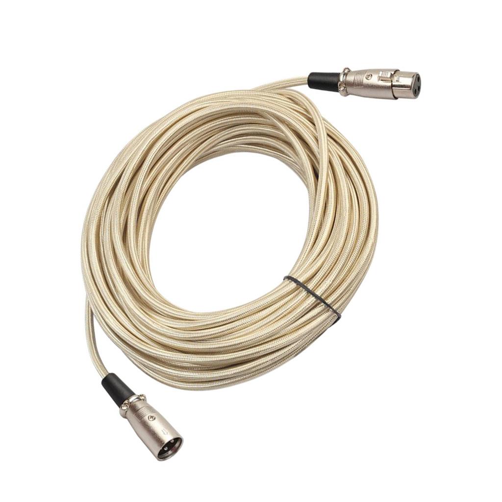 XLR Male to Female Microphone Cable Mic Audio Cord for Mixer Amplifier 20m