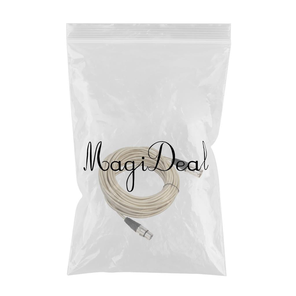 XLR Male to Female Microphone Cable  for Guitar Amplifier Luxury Gold 1000cm