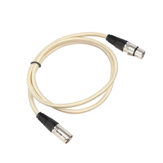 XLR Male to Female Microphone Cable  for Guitar Amplifier Luxury Gold 180cm