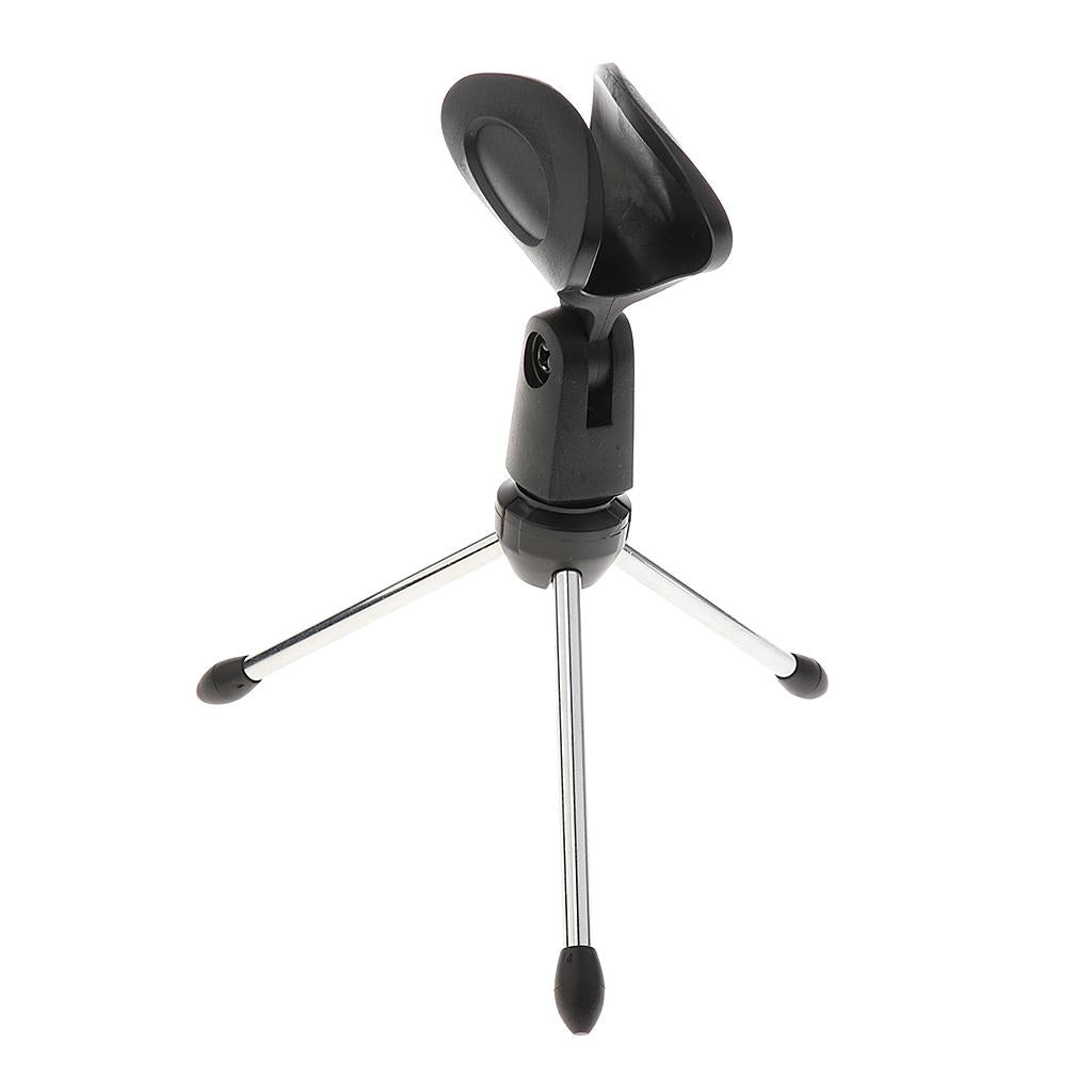 Desktop Tripod Microphone Stand with Clip for Stage Conference #1