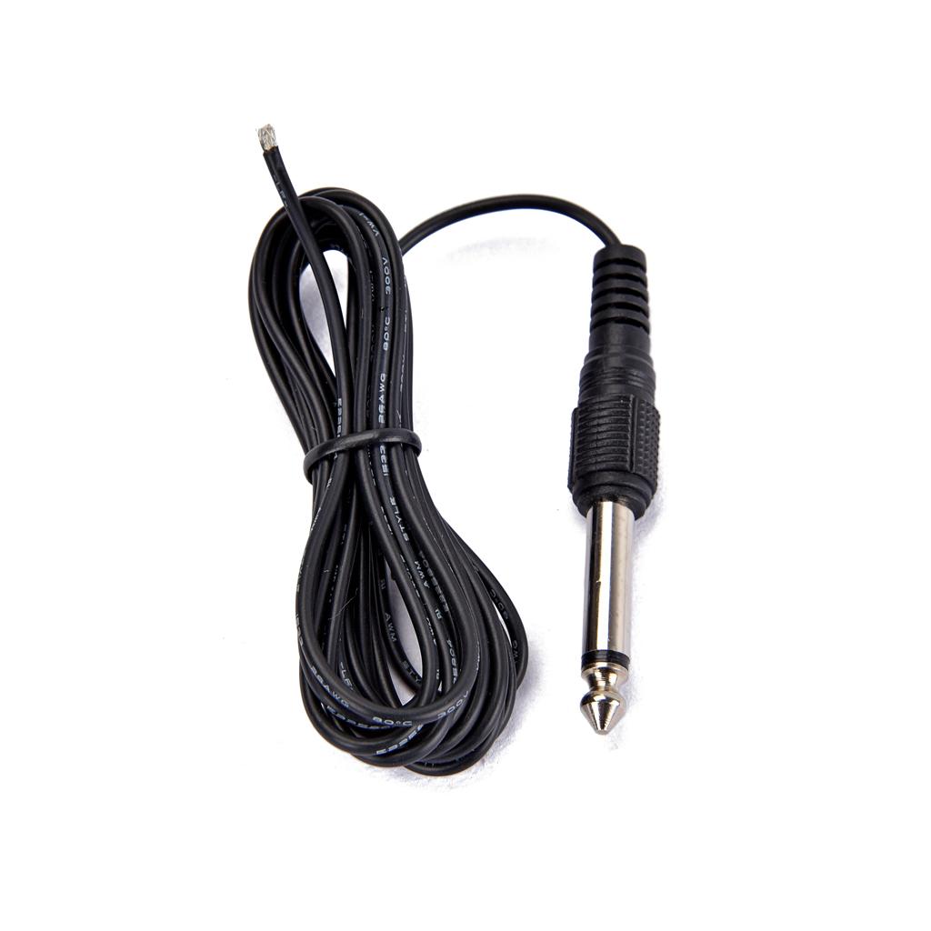 General Acoustic Guitar Bass Pickup Tuning Microphone Mic Wire Cable Black