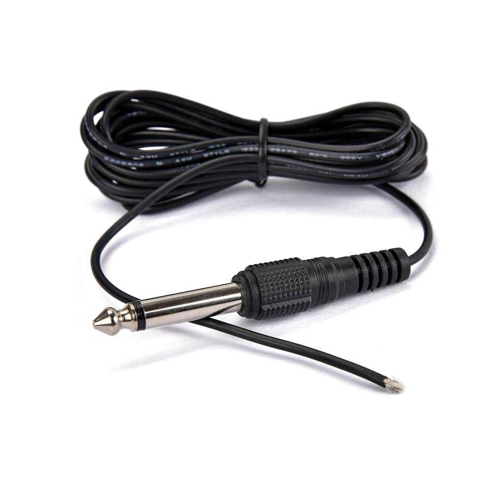 General Acoustic Guitar Bass Pickup Tuning Microphone Mic Wire Cable Black