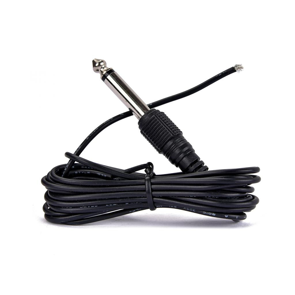 General Acoustic Guitar Bass Pickup Tuning Microphone Mic Wire Cable Black