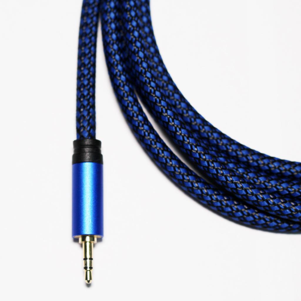 6.6ft/200CM Low Noise Microphone Cable 3.5mm Male to XLR Female Blue Black