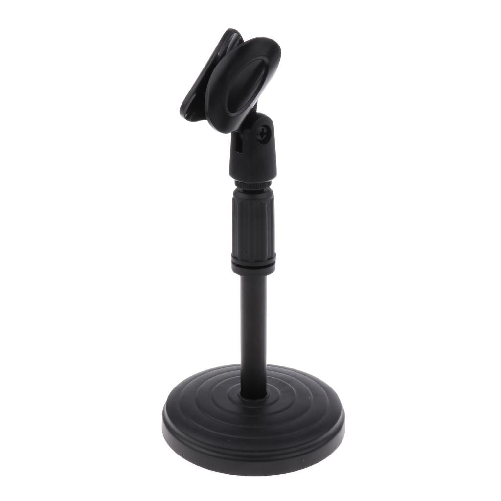 Desktop Microphone Stand Tabletop Clip Holder Mount for Meeting Detachable