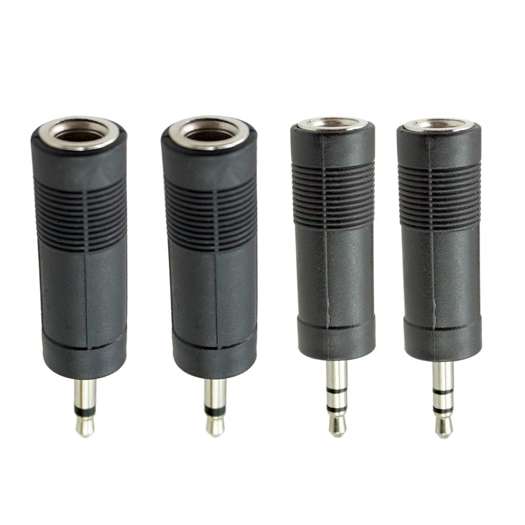 6.35mm to 3.5mm Audio Jack Adapter Converter for Guitar Cable Stereo