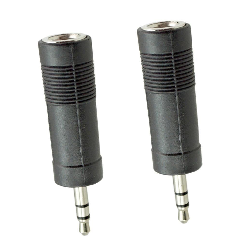 6.35mm to 3.5mm Audio Jack Adapter Converter for Guitar Cable Stereo