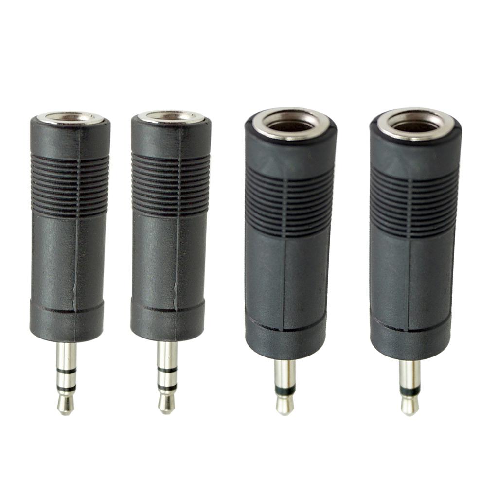 6.35mm to 3.5mm Audio Jack Adapter Converter for Guitar Cable Stereo