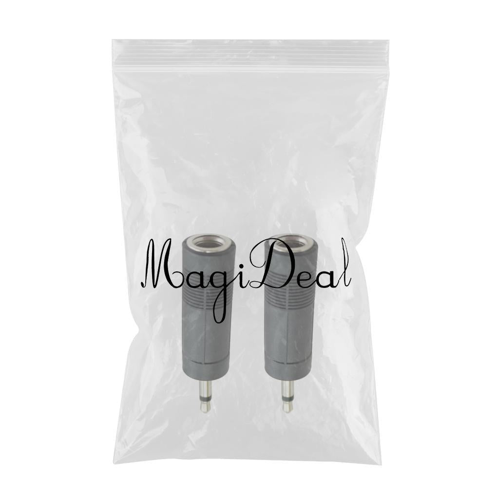 6.35mm to 3.5mm Audio Jack Adapter Converter for Guitar Cable Single Track