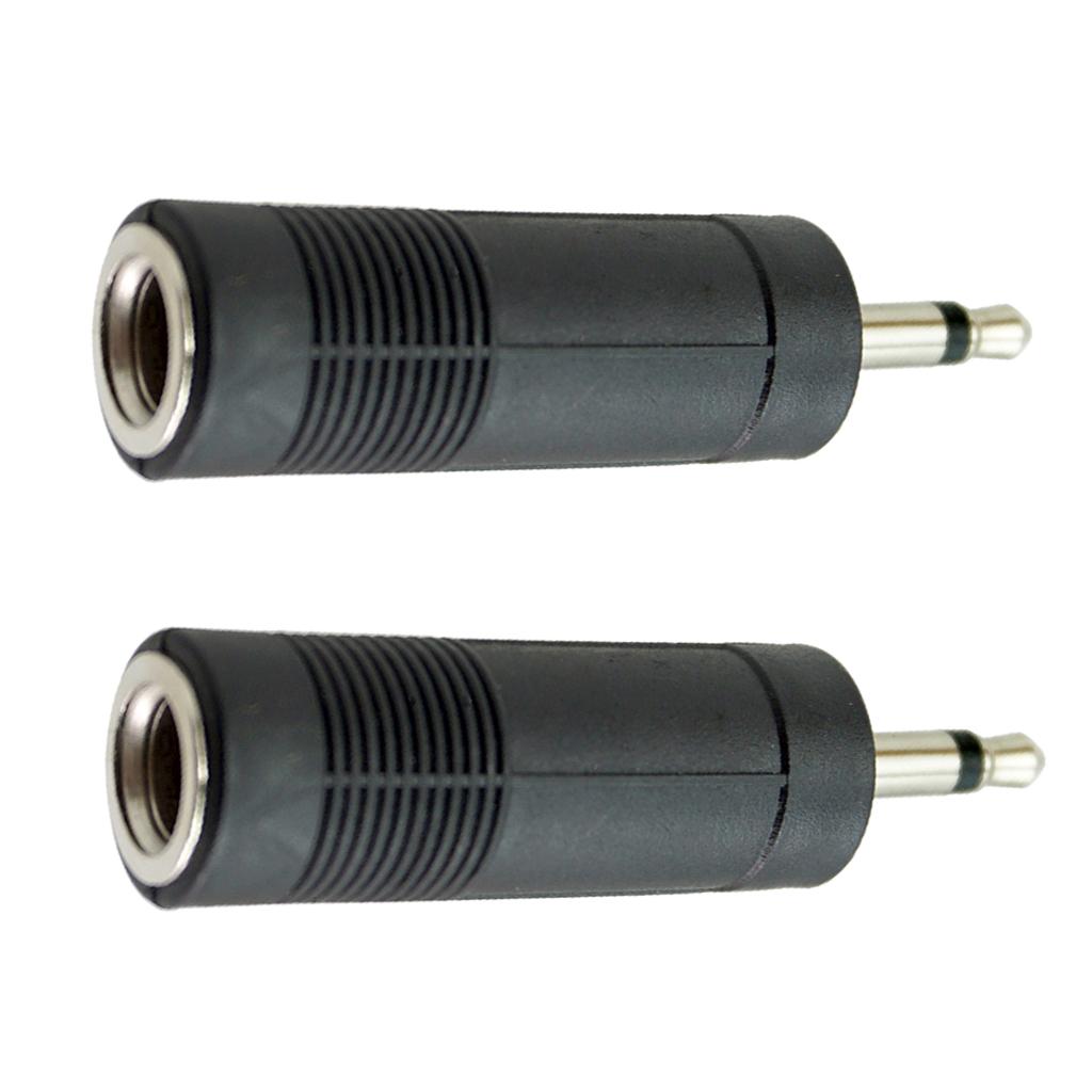 6.35mm to 3.5mm Audio Jack Adapter Converter for Guitar Cable Single Track