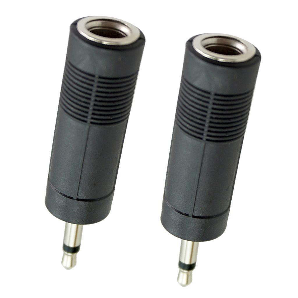 6.35mm to 3.5mm Audio Jack Adapter Converter for Guitar Cable Single Track