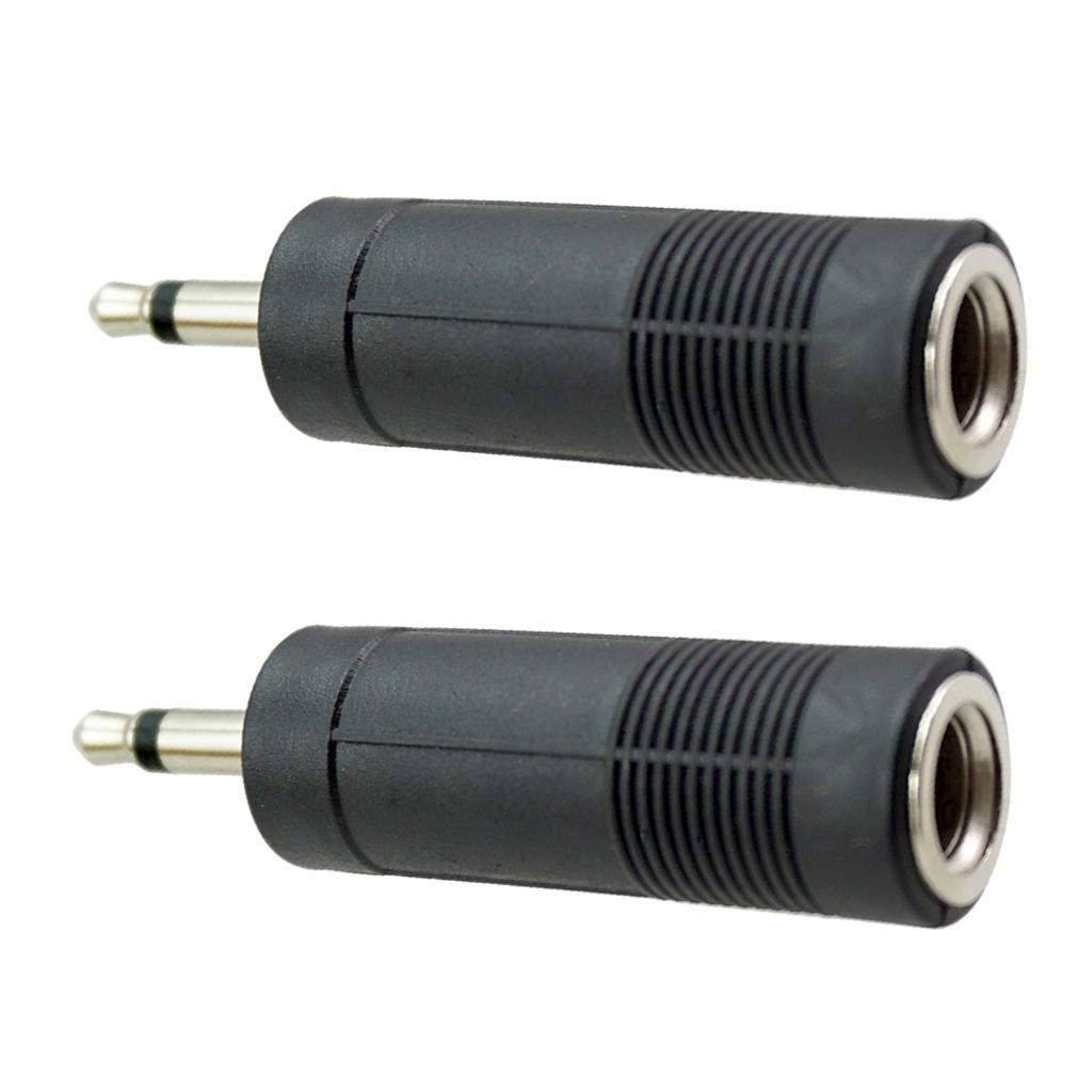 6.35mm to 3.5mm Audio Jack Adapter Converter for Guitar Cable Single Track