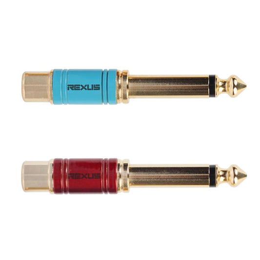 6.35mm Male to RCA Female Plug Adapter Connector Audio Adapter Parts Red