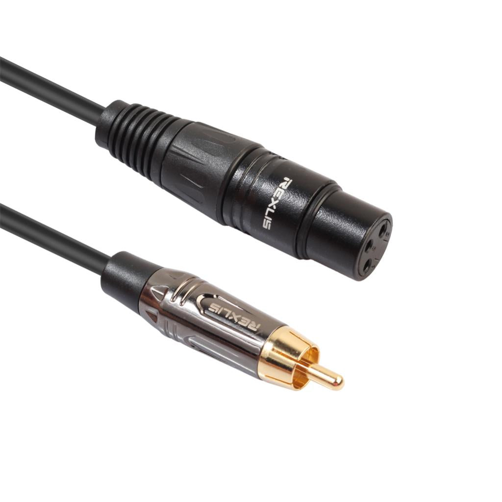 RCA Male to XLR Female Audio Cable Microphone Adapter Wire 180cm