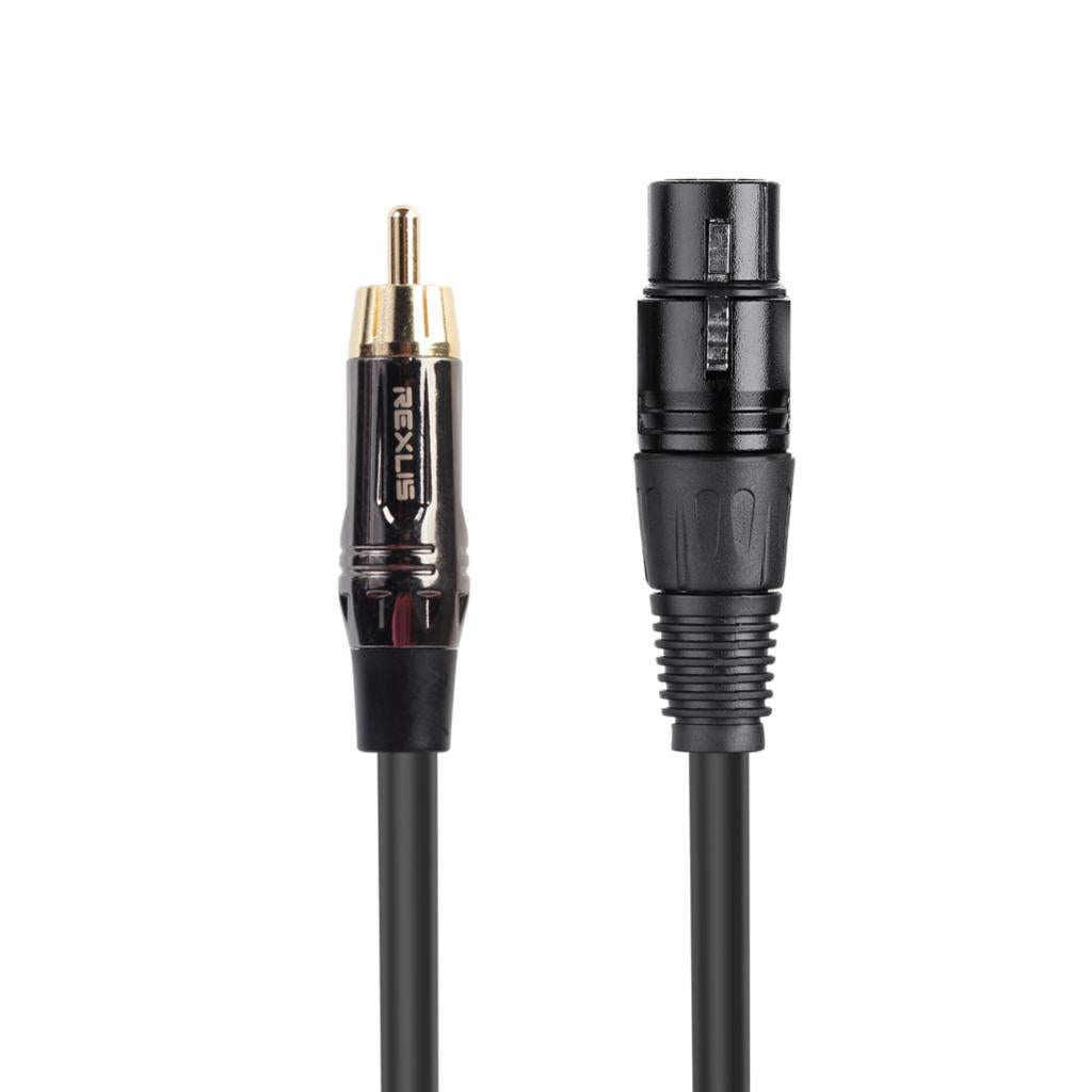 RCA Male to XLR Female Audio Cable Microphone Adapter Wire 180cm