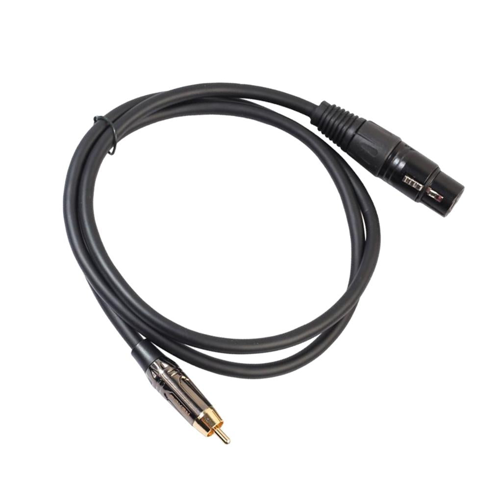 RCA Male to XLR Female Audio Cable Microphone Adapter Wire 180cm