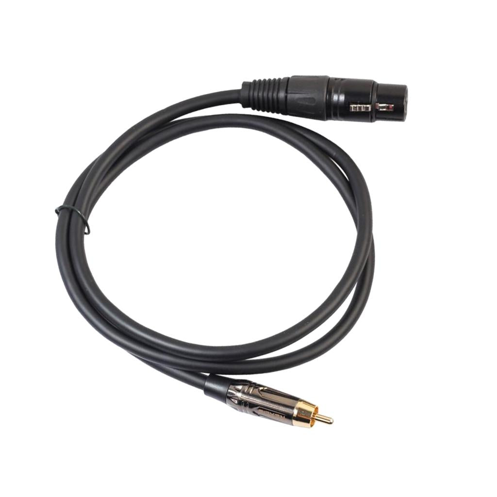 RCA Male to XLR Female Audio Cable Microphone Adapter Wire 180cm