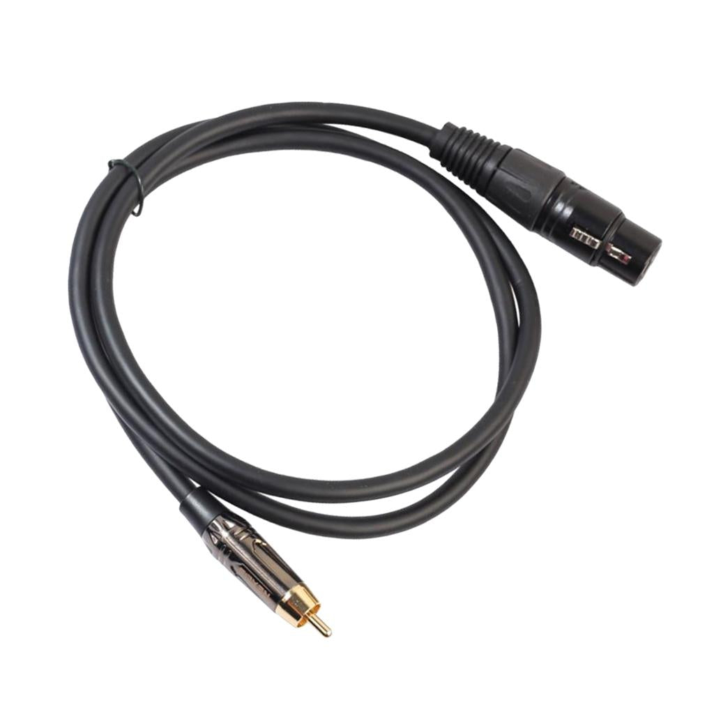 RCA Male to XLR Female Audio Cable Microphone Adapter Wire 30cm