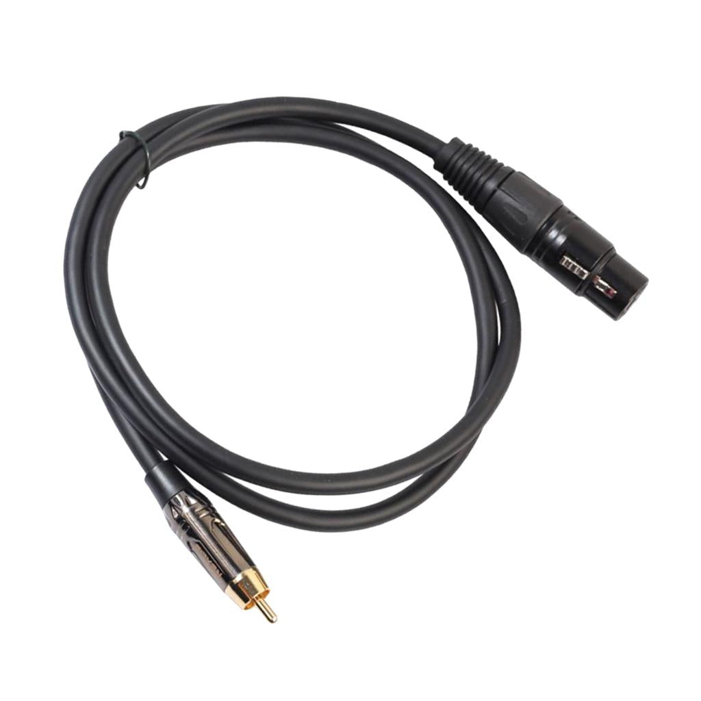 RCA Male to XLR Female Audio Cable Microphone Adapter Wire 30cm