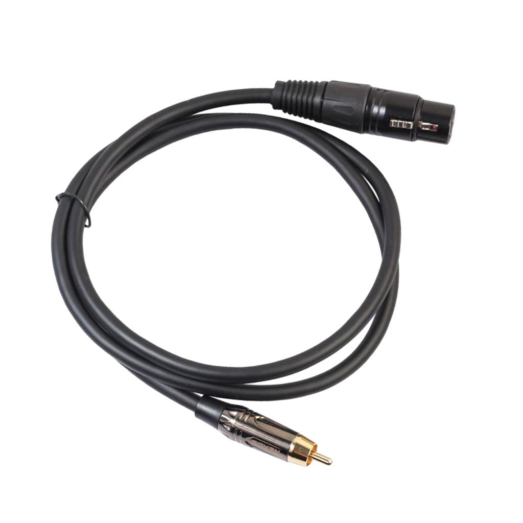 RCA Male to XLR Female Audio Cable Microphone Adapter Wire 30cm