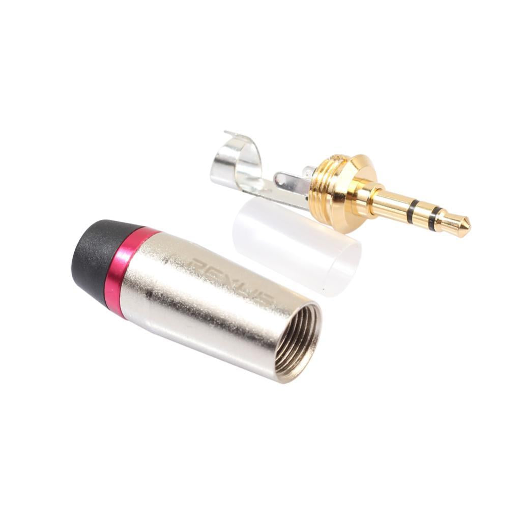 Gold Plated Jack 3.5mm Stereo Headphone Converter Adapter for Cable