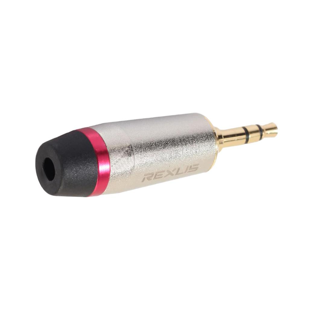 Gold Plated Jack 3.5mm Stereo Headphone Converter Adapter for Cable