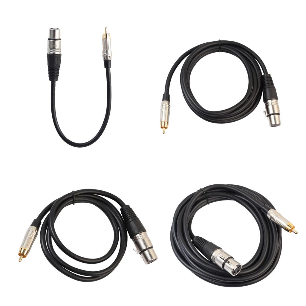 Audio Cable RCA Male to XLR Female Cord for Condenser Microphone 10 Meter