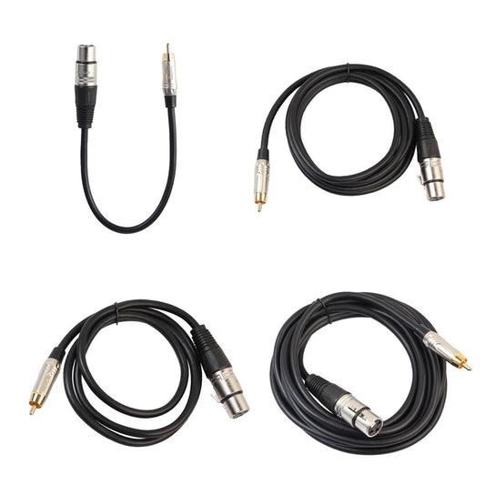Audio Cable RCA Male to XLR Female Cord for Condenser Microphone 10 Meter